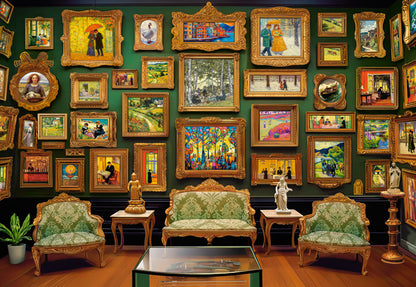 1000 Piece Jigsaw Puzzle, Art Gallery, Paintings, Adult Puzzle, Castorland C-105212-2