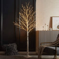 6FT Decorative Birch Tree with LED Lights Indoor/Outdoor