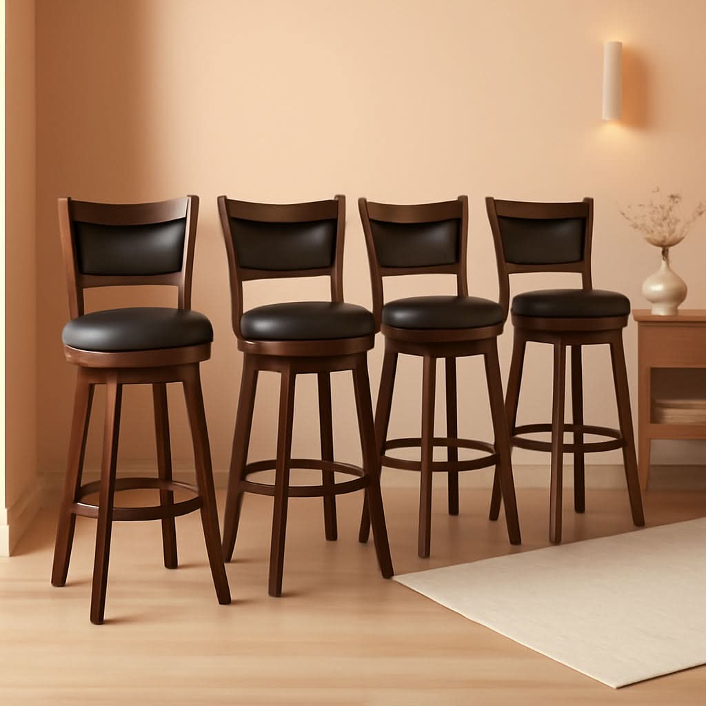 32 Inch Tall Swivel Bar Stools Set of Four