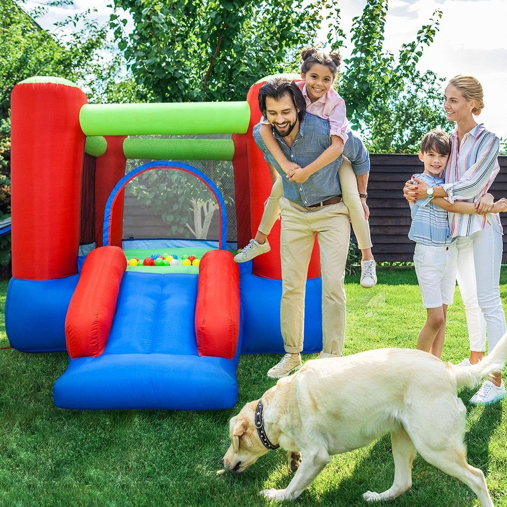8x7 Junior Inflatable Bouncer With Slide And 50 Balls