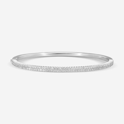 Mémoire - Double Row Paramount Bangle 18K White Gold Bracelet CGPR124-18KW