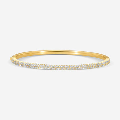 Mémoire - Double Row Paramount Bangle 18K Yellow Gold Bracelet CGPR124-18KY
