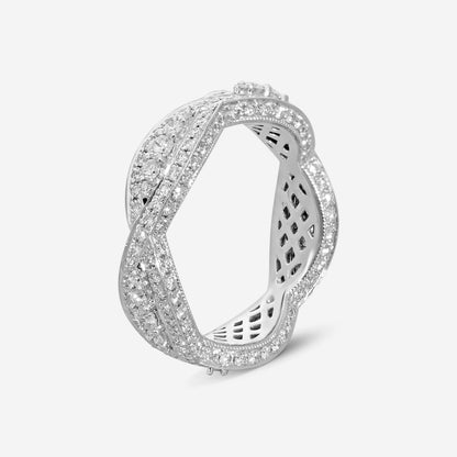 Mémoire - 18K White Gold Vintage Eternity 1.52 ct. Diamond Ring EMVG102-PT