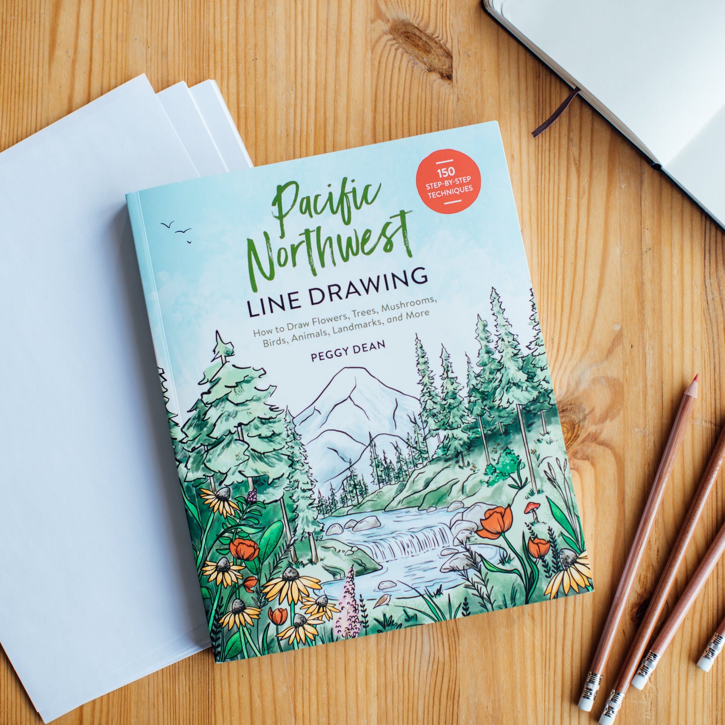 Pacific Northwest Line Drawing