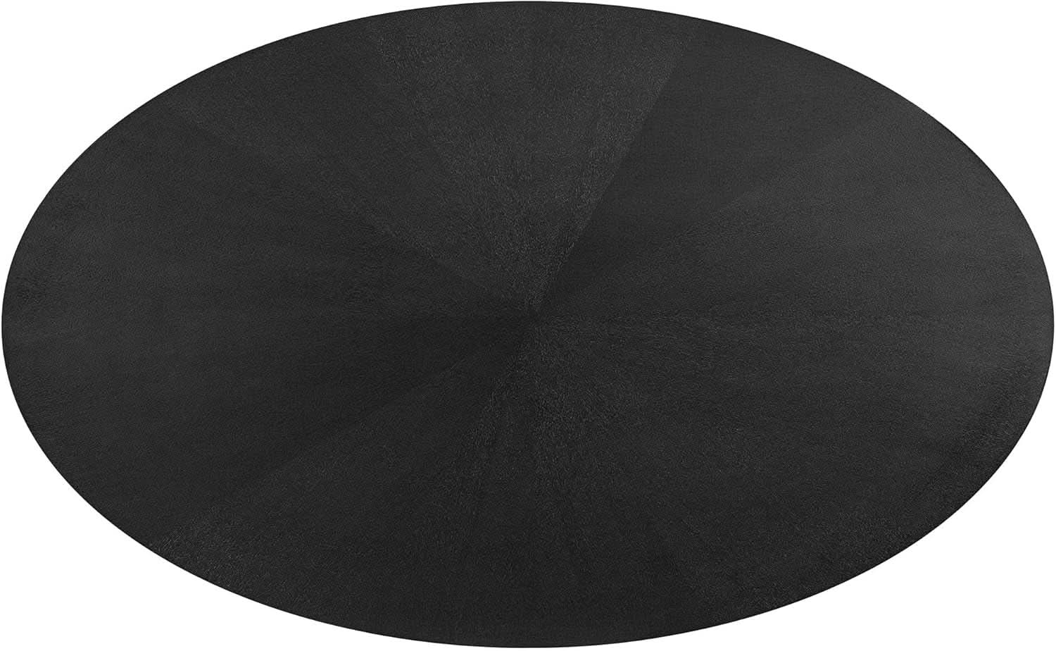 Crossroads 71 Inch Oval Wood Dining Table Black Seats 6 Easy To Assemble