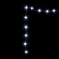 18 LED Crackle Balls Battery Operated Lights - White