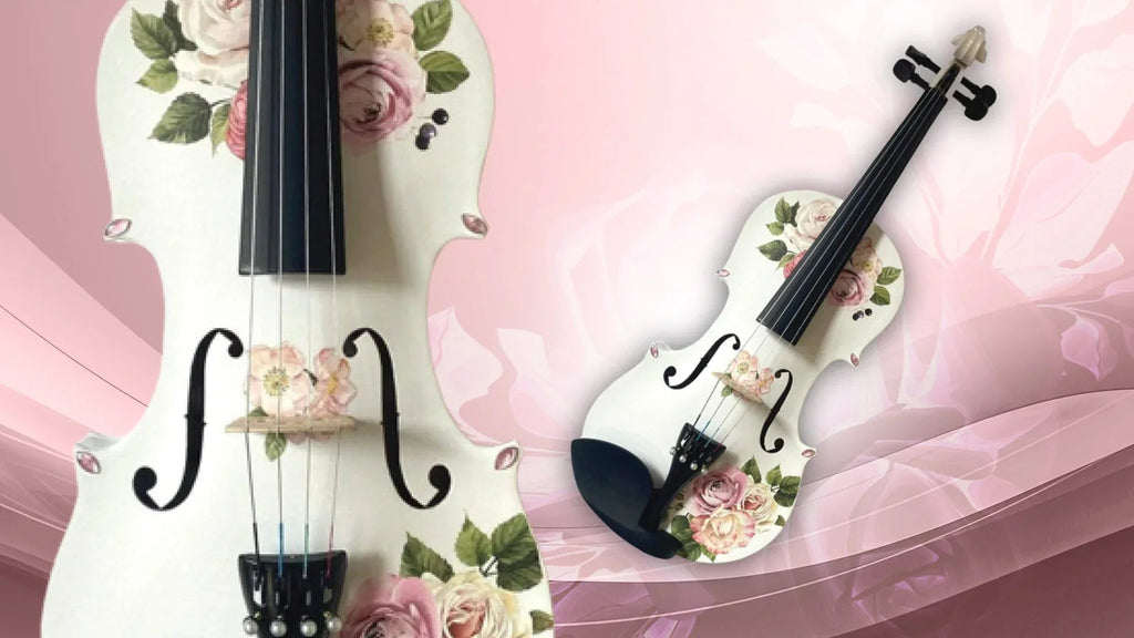 Rose White 1/2 Violin Outfit SUPER SAVINGS