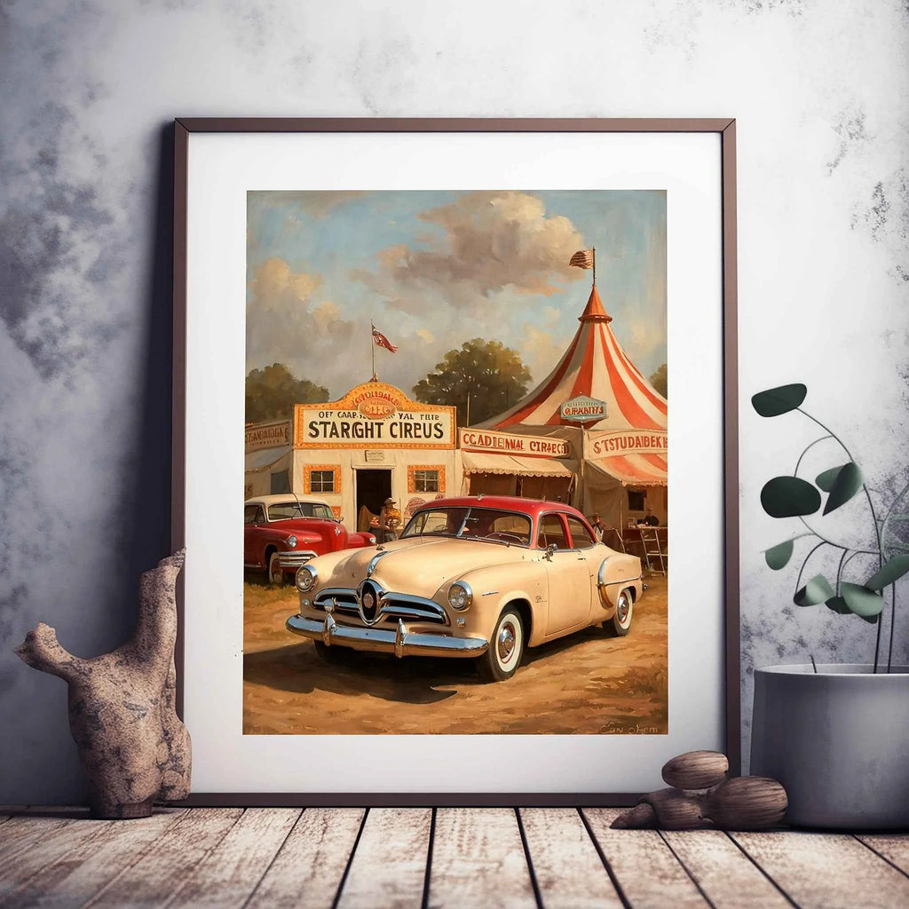 1953 Starlight Coupe "Grand Circus" Poster | Vintage Carnival Wall Art