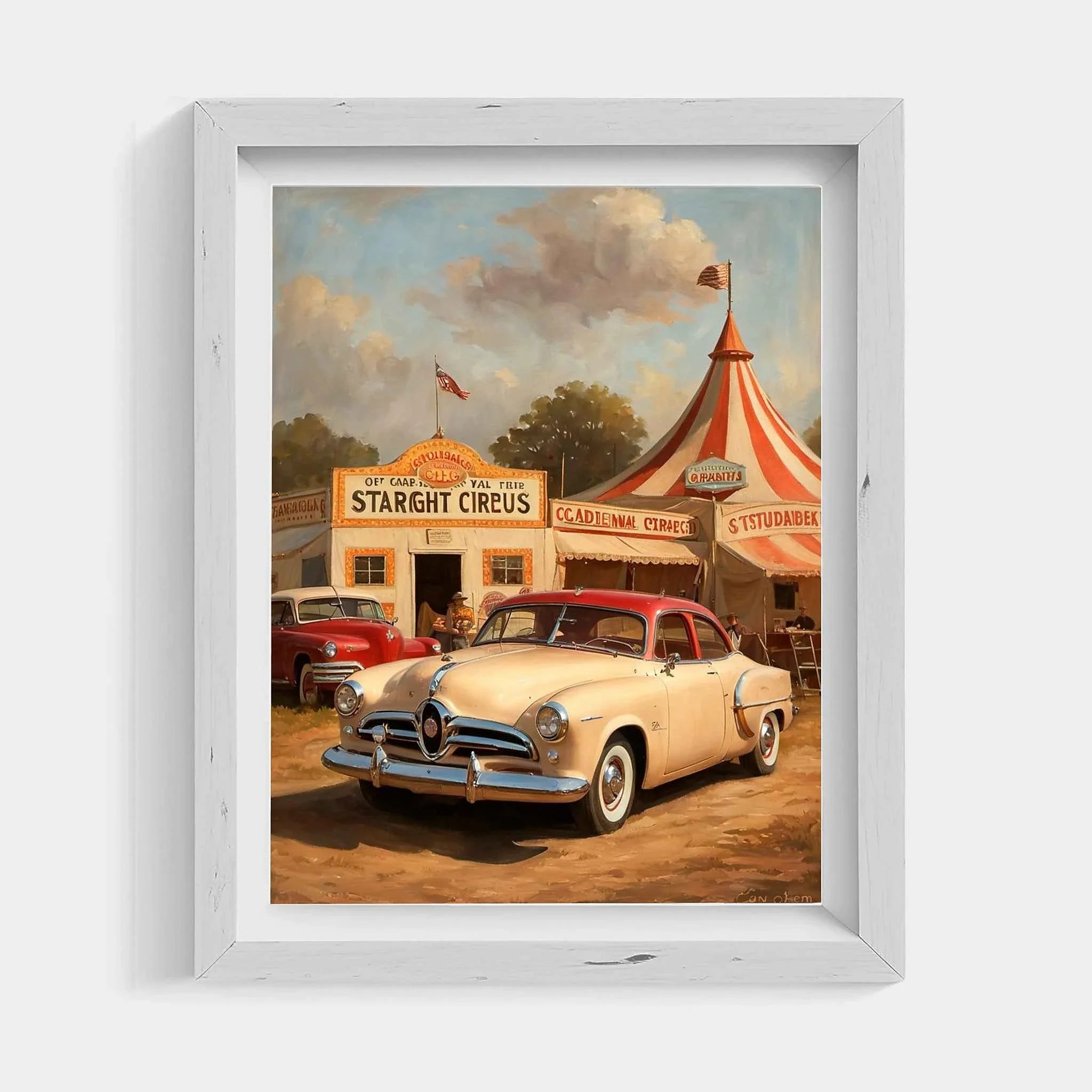 1953 Starlight Coupe "Grand Circus" Poster | Vintage Carnival Wall Art