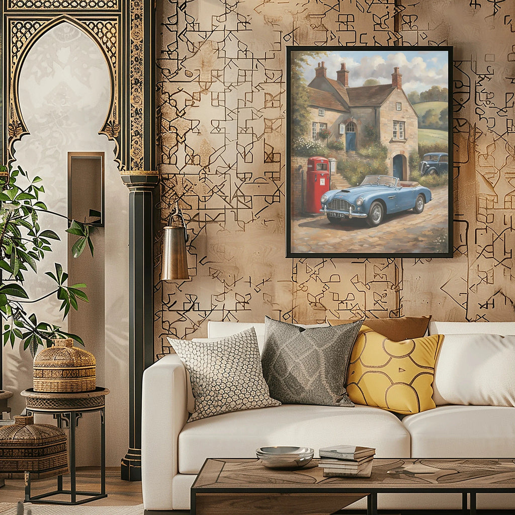 1954 Drophead "Classic Stopover" Print | Vintage Village Wall Art