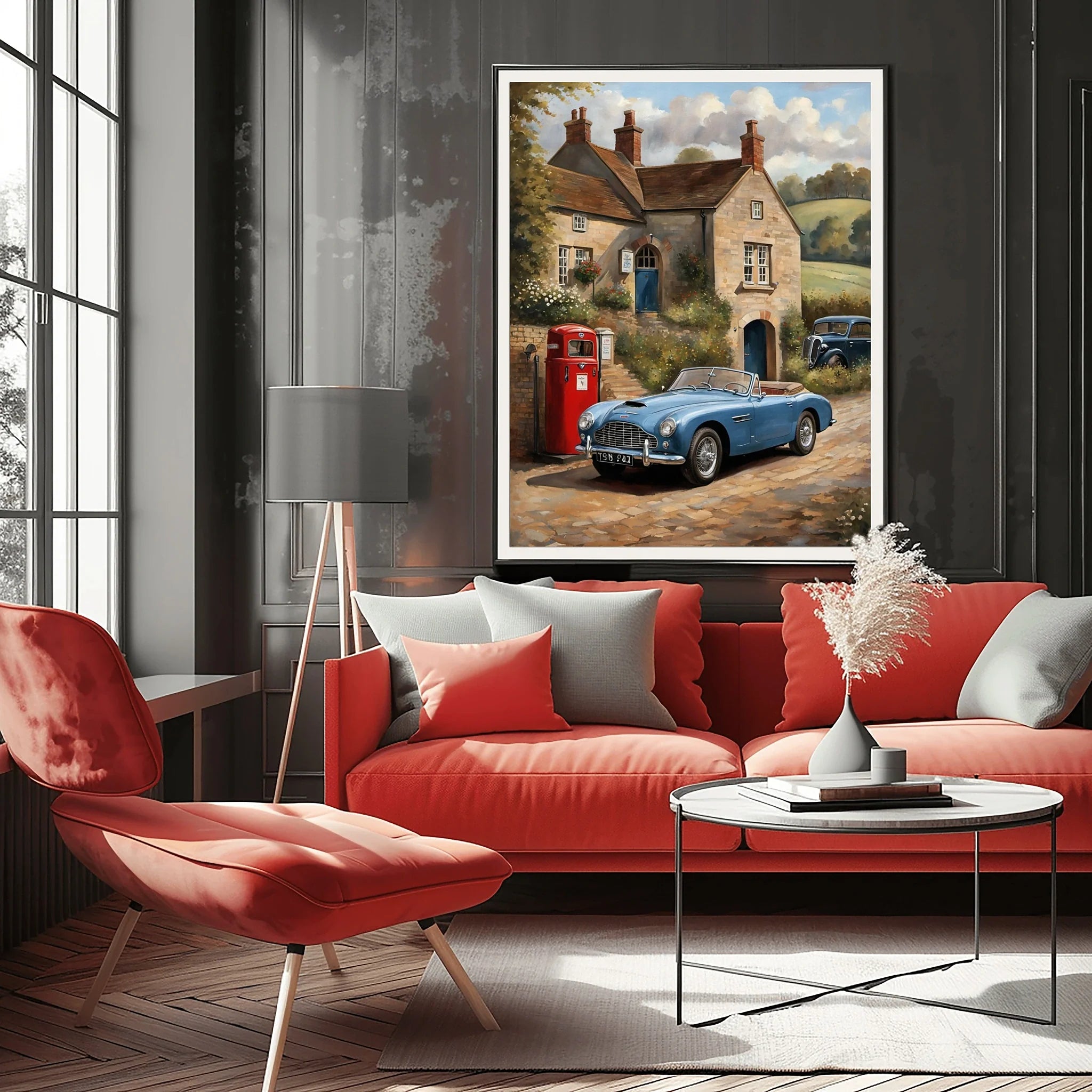1954 Drophead "Classic Stopover" Print | Vintage Village Wall Art