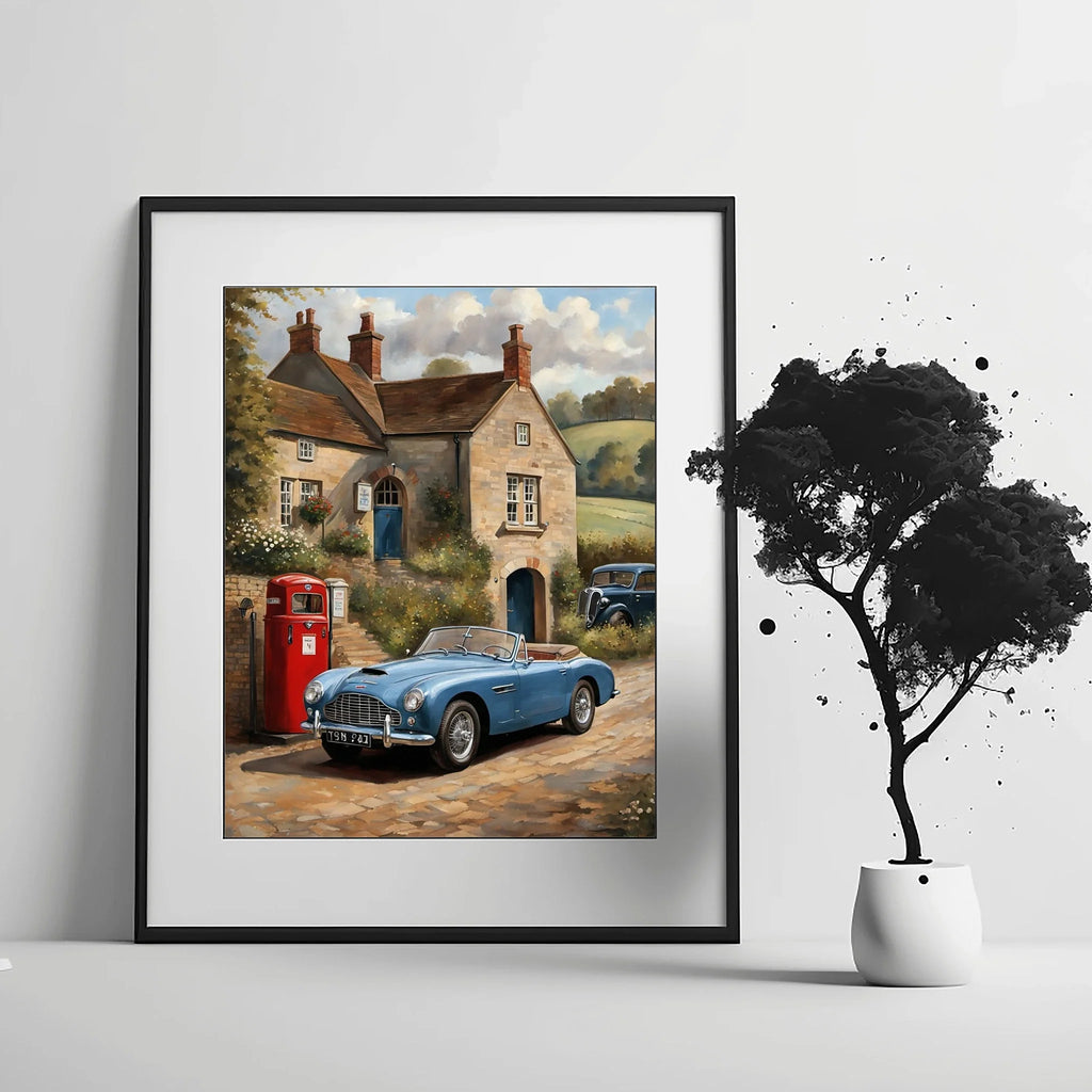 1954 Drophead "Classic Stopover" Print | Vintage Village Wall Art