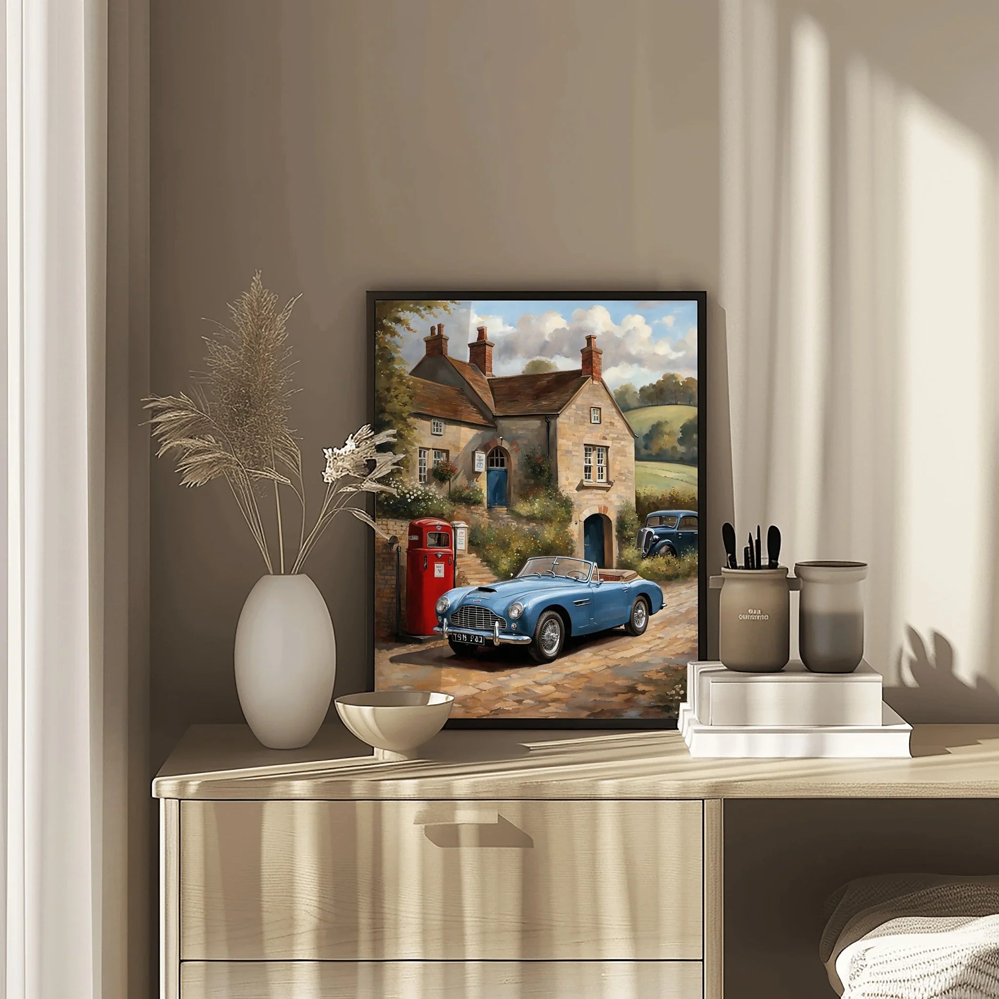 1954 Drophead "Classic Stopover" Print | Vintage Village Wall Art
