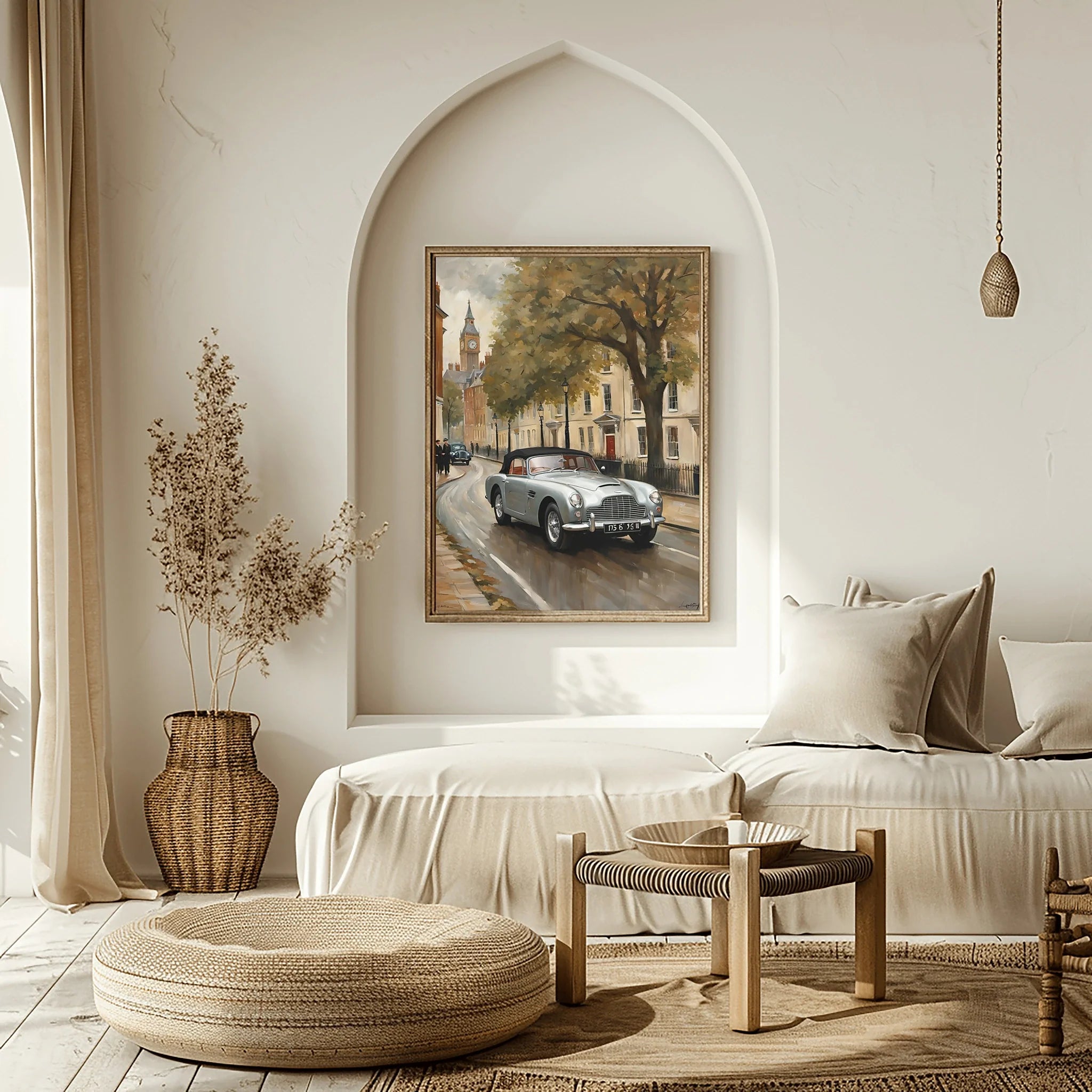1954 Drophead London Landmark Poster | Classic City Drive Art