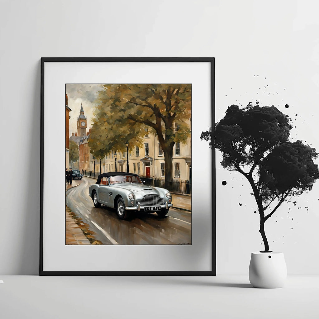 1954 Drophead London Landmark Poster | Classic City Drive Art
