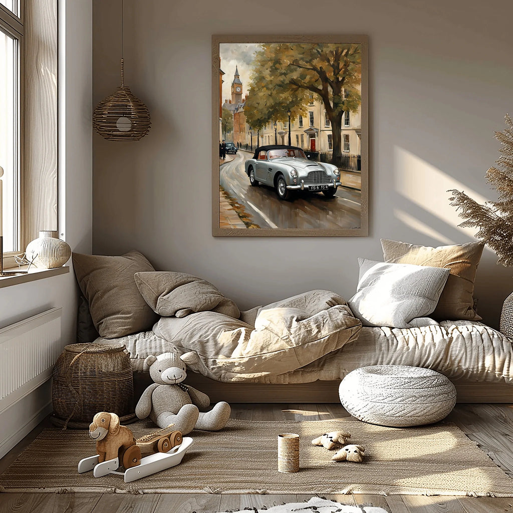 1954 Drophead London Landmark Poster | Classic City Drive Art