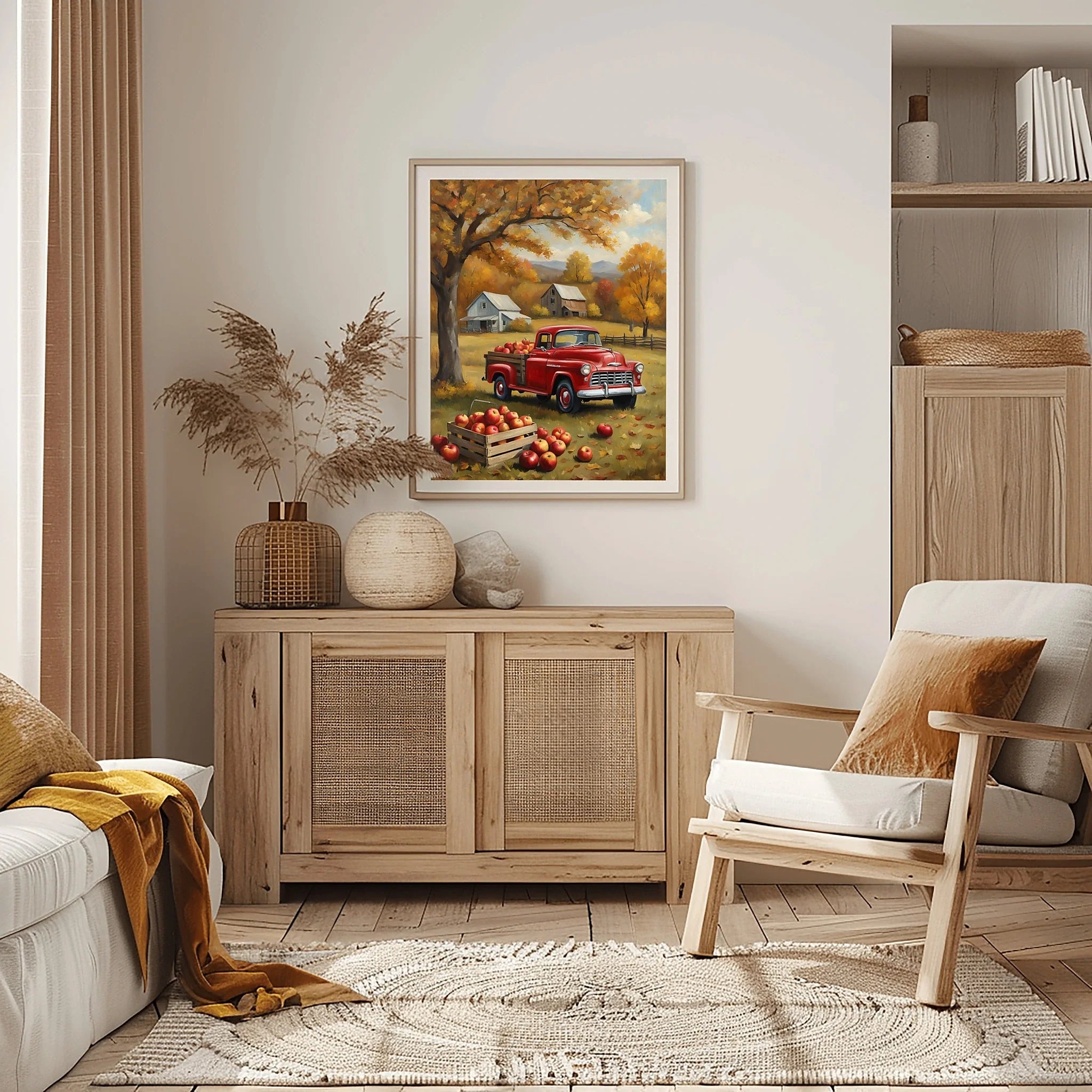 1955 Cameo Carrier Luxury Garden Estate Wall Art | Mid-Century Manor Decor
