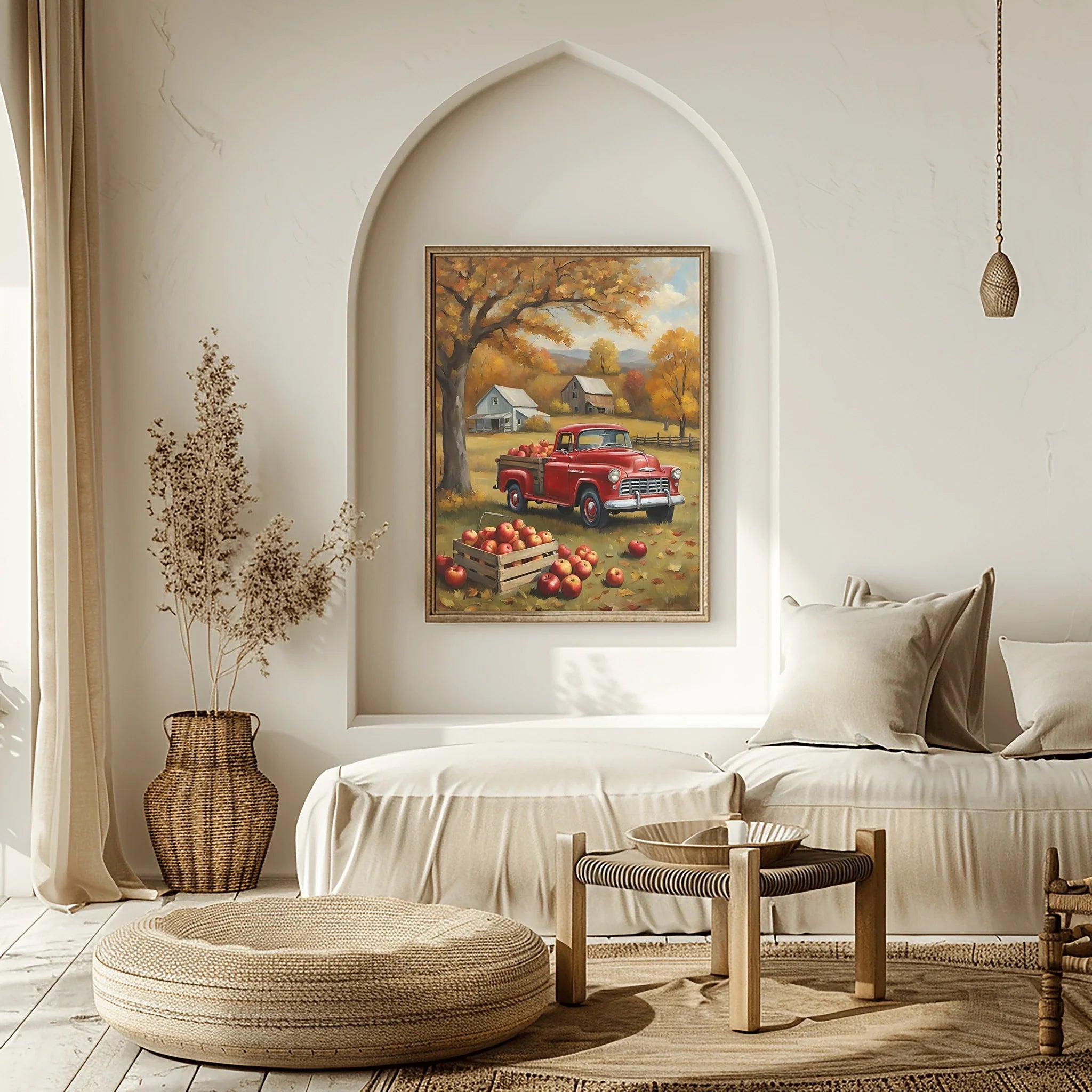 1955 Cameo Carrier Luxury Garden Estate Wall Art | Mid-Century Manor Decor