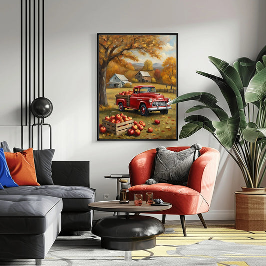 1955 Cameo Carrier Luxury Garden Estate Wall Art | Mid-Century Manor Decor