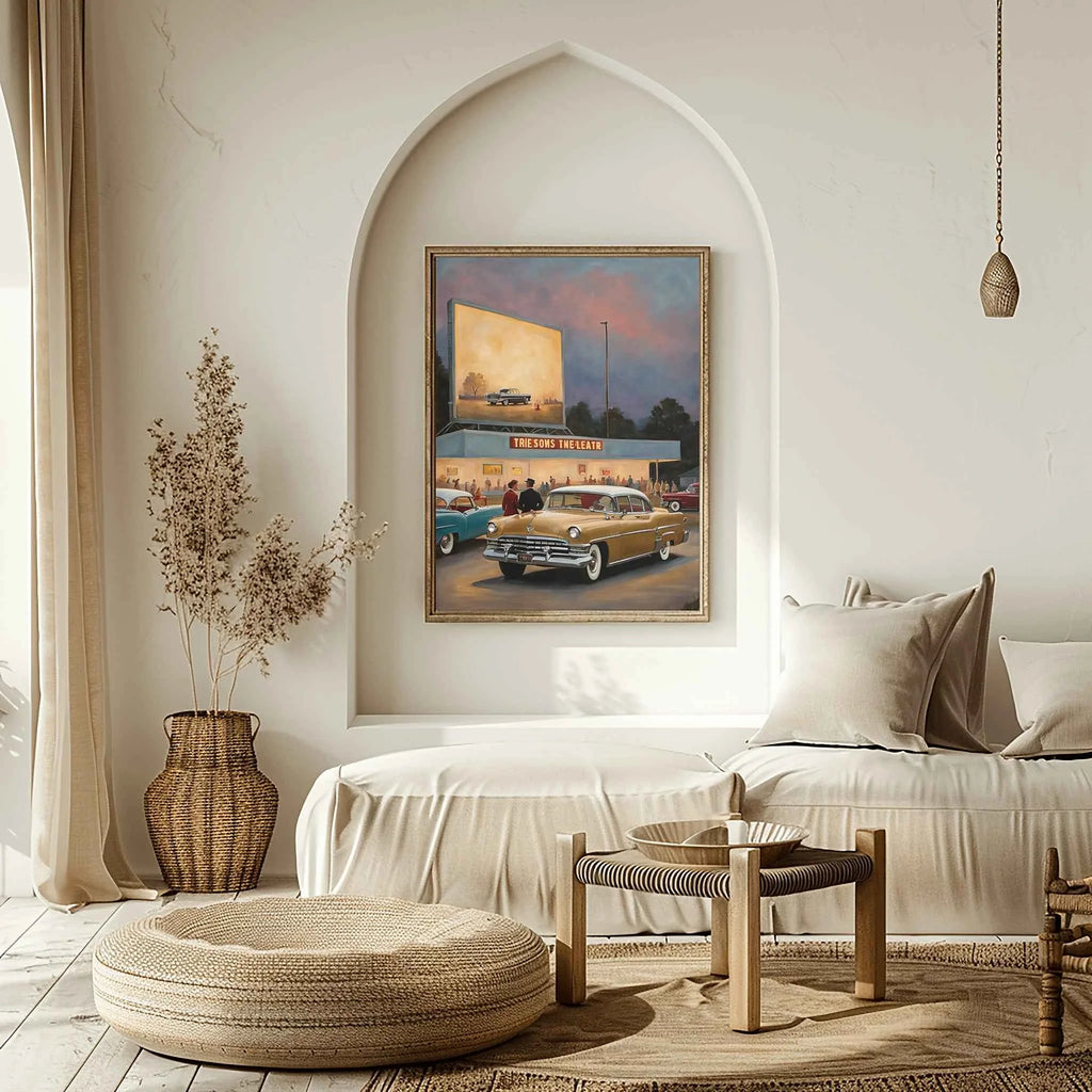 1956 American Formal Luxury Sedan - Cinema Edition | Poster Canvas