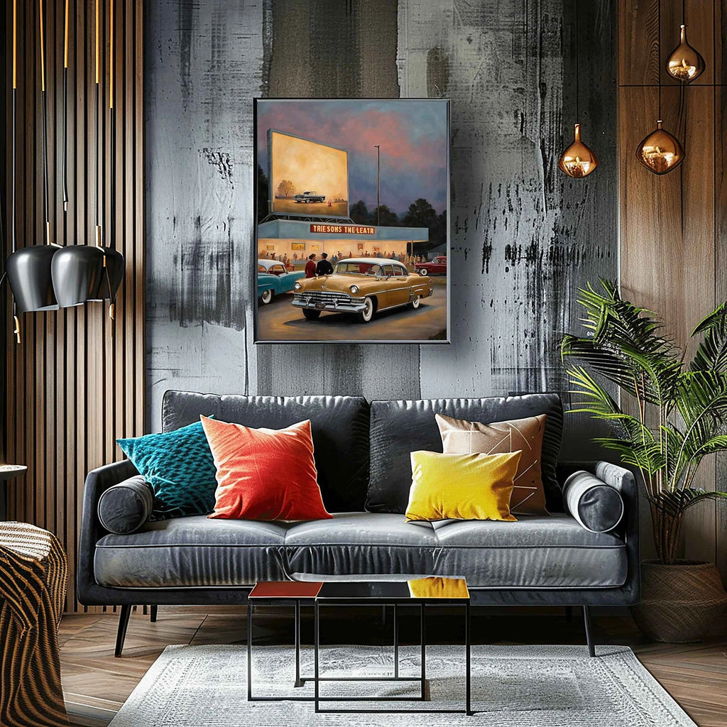 1956 American Formal Luxury Sedan - Cinema Edition | Poster Canvas