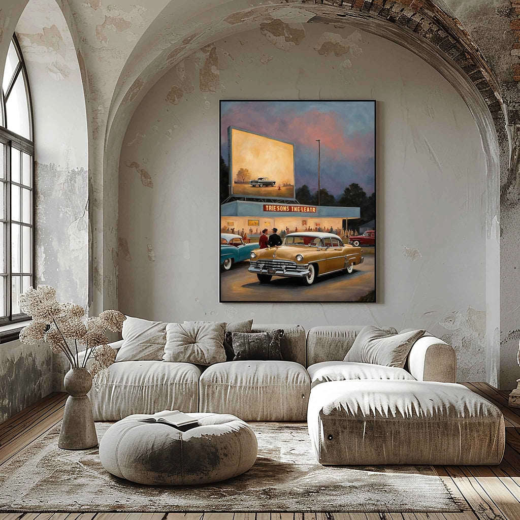 1956 American Formal Luxury Sedan - Cinema Edition | Poster Canvas