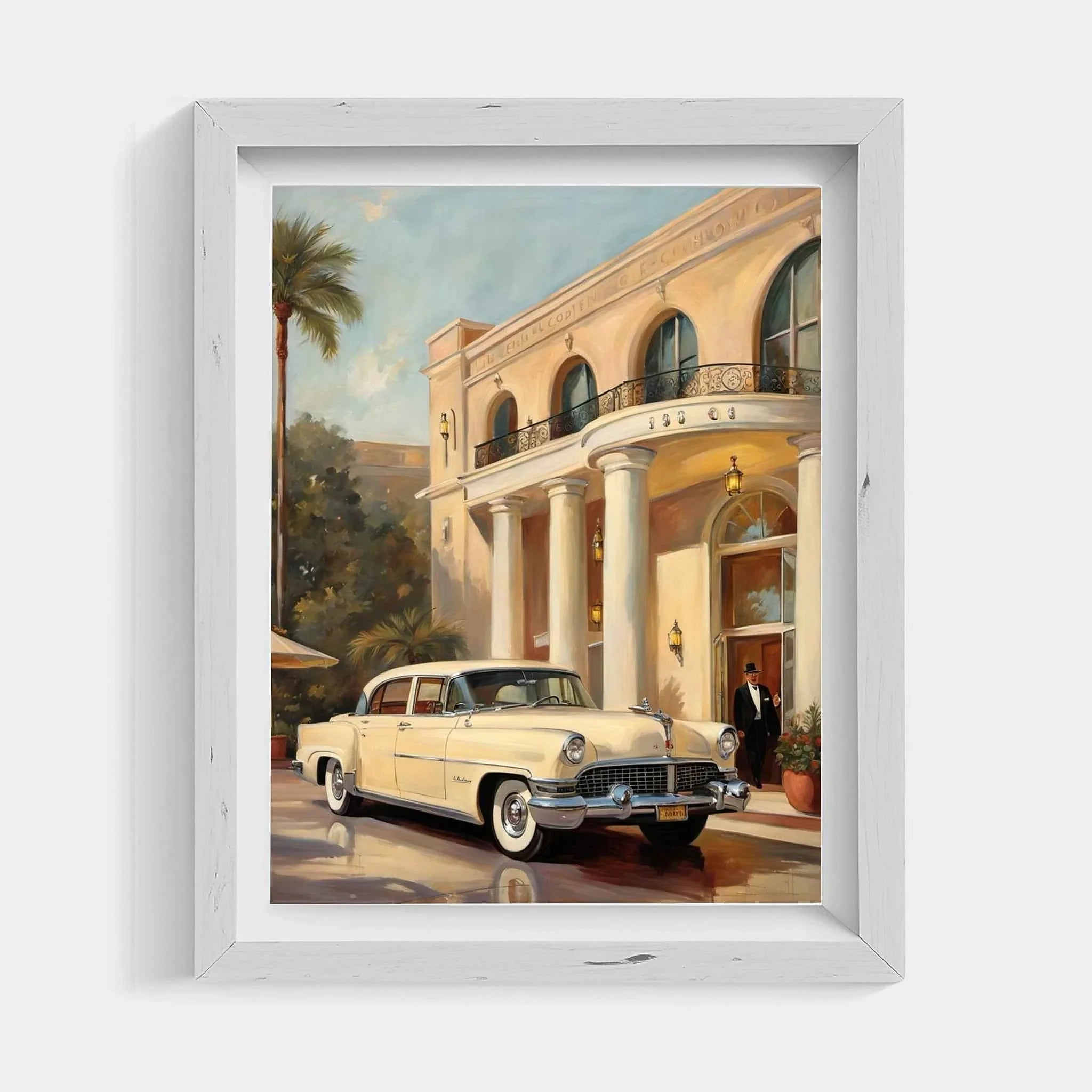 1956 American Formal Luxury Sedan - Hotel Edition | Poster Canvas