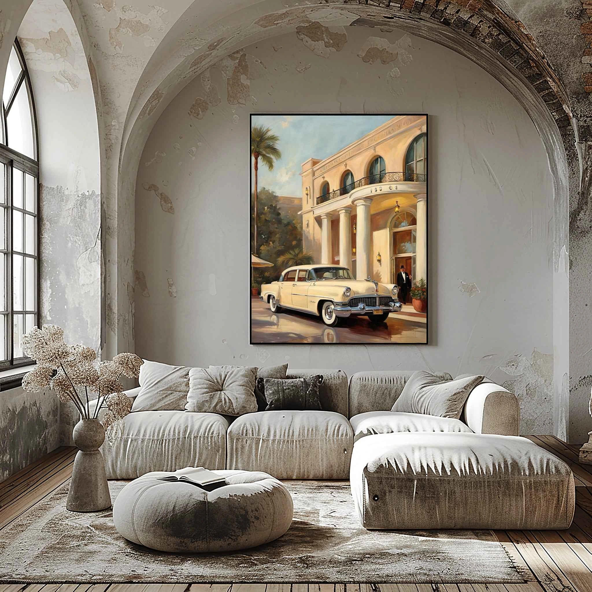 1956 American Formal Luxury Sedan - Hotel Edition | Poster Canvas