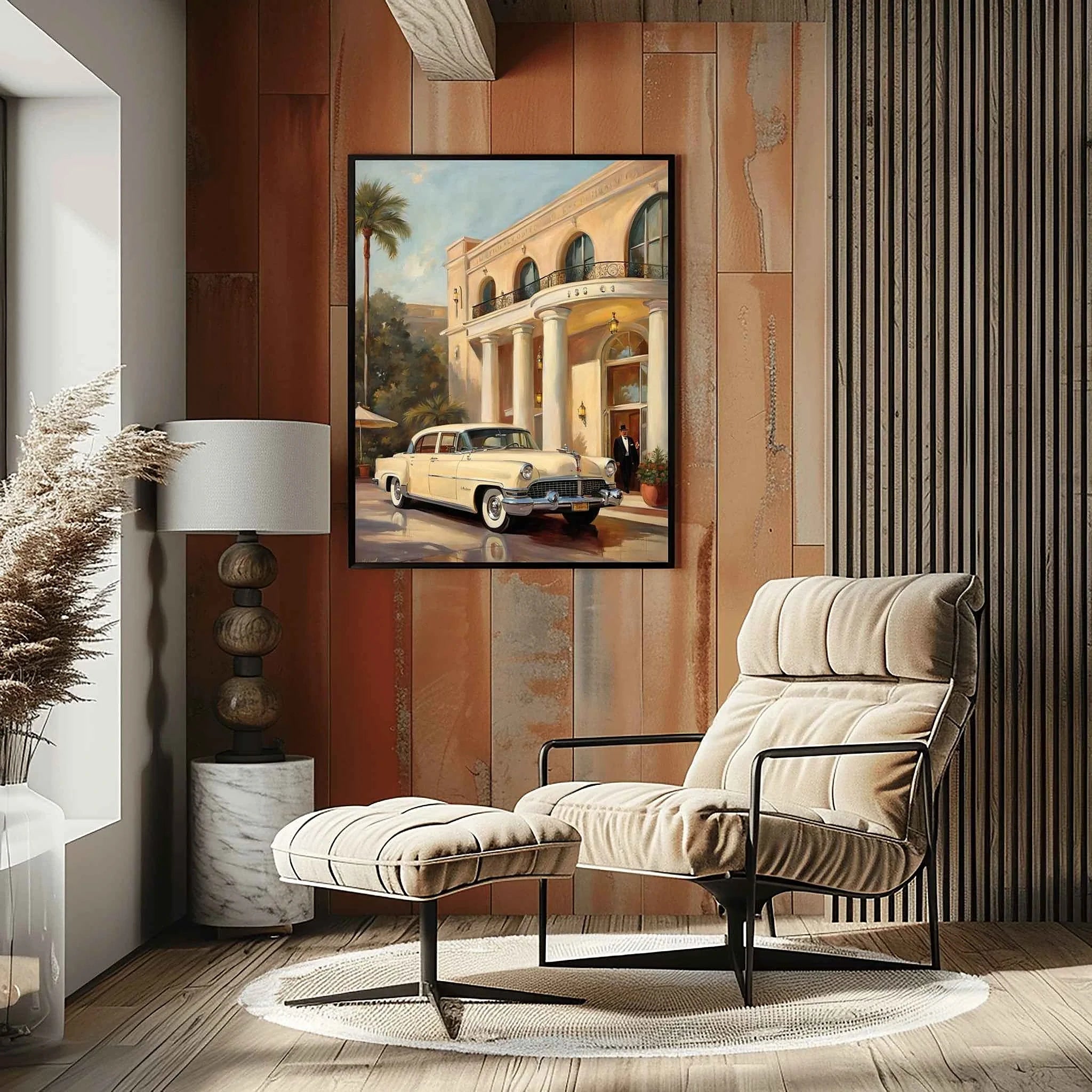 1956 American Formal Luxury Sedan - Hotel Edition | Poster Canvas