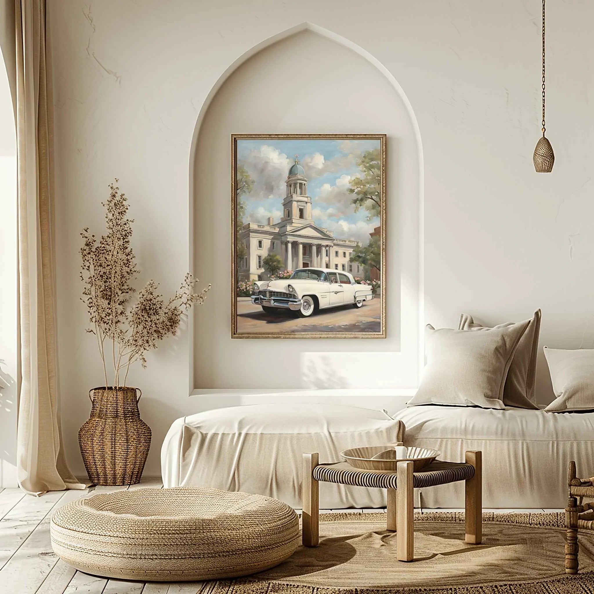 1956 American Formal Luxury Sedan - Town Edition | Poster Canvas