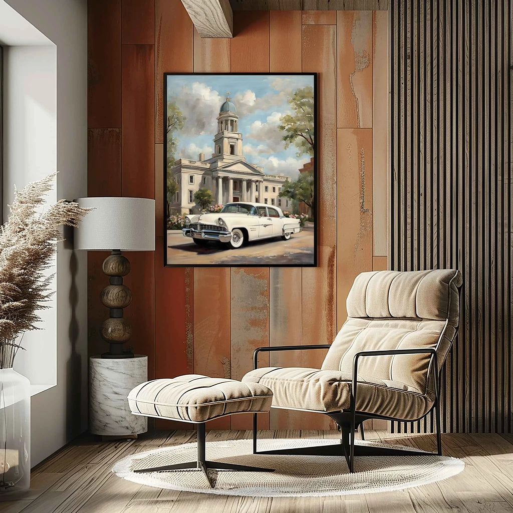 1956 American Formal Luxury Sedan - Town Edition | Poster Canvas