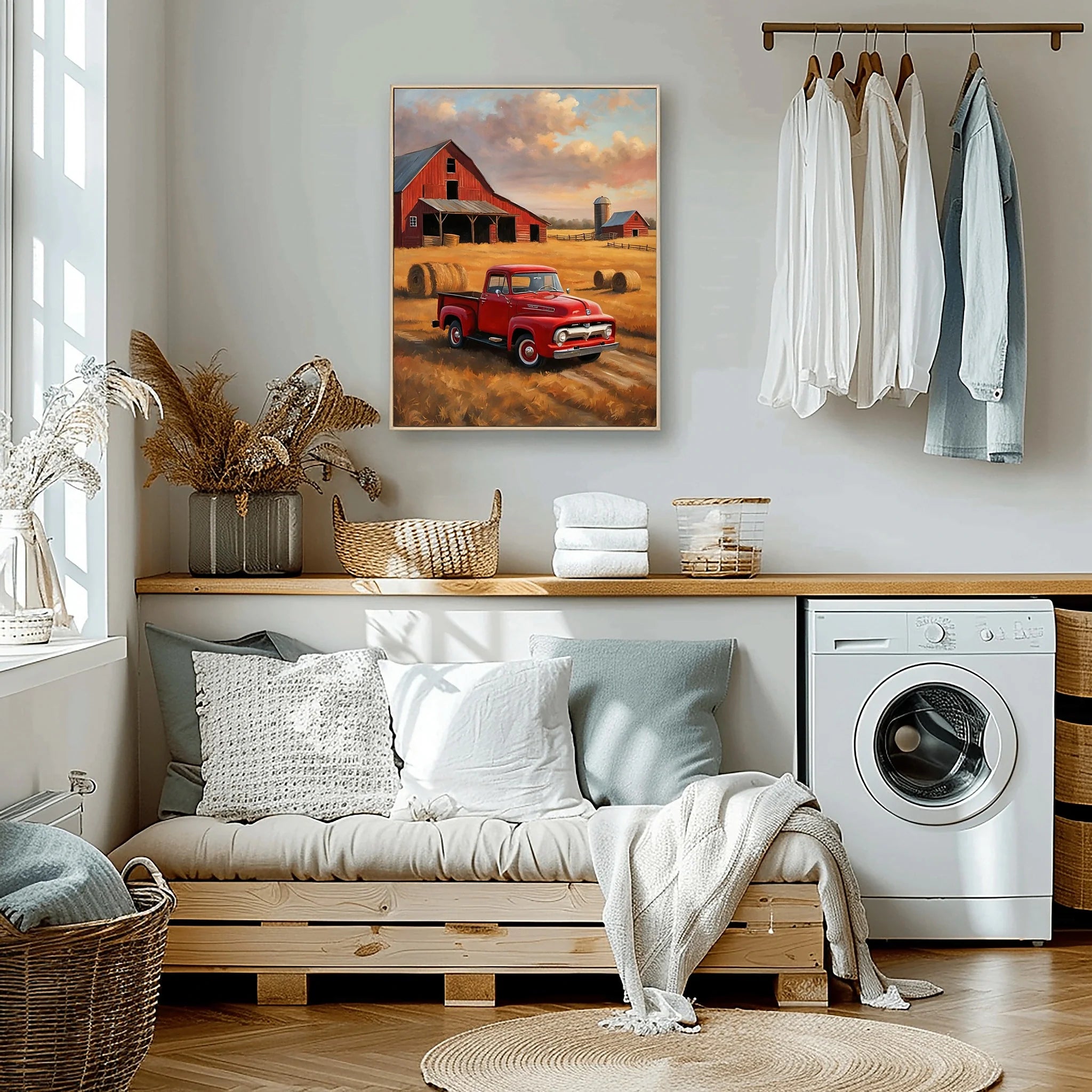 1956 Effie Classic Pickup - Farmhouse Edition | Poster Canvas