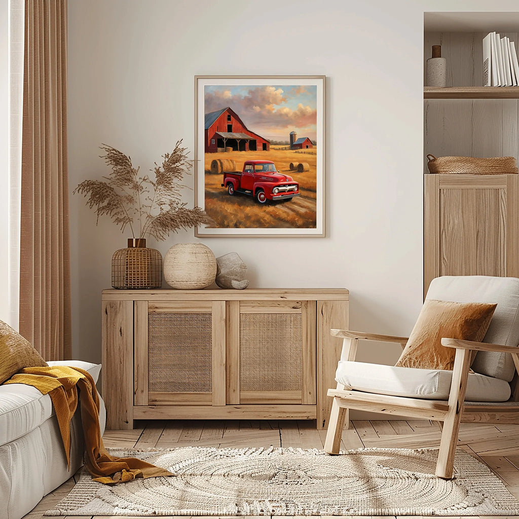 1956 Effie Classic Pickup - Farmhouse Edition | Poster Canvas