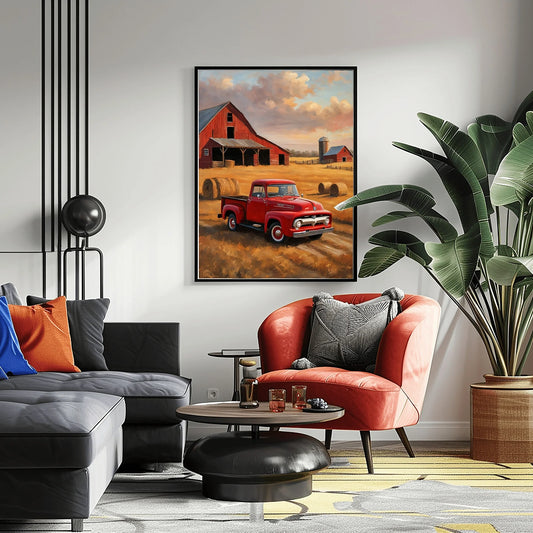 1956 Effie Classic Pickup - Farmhouse Edition | Poster Canvas