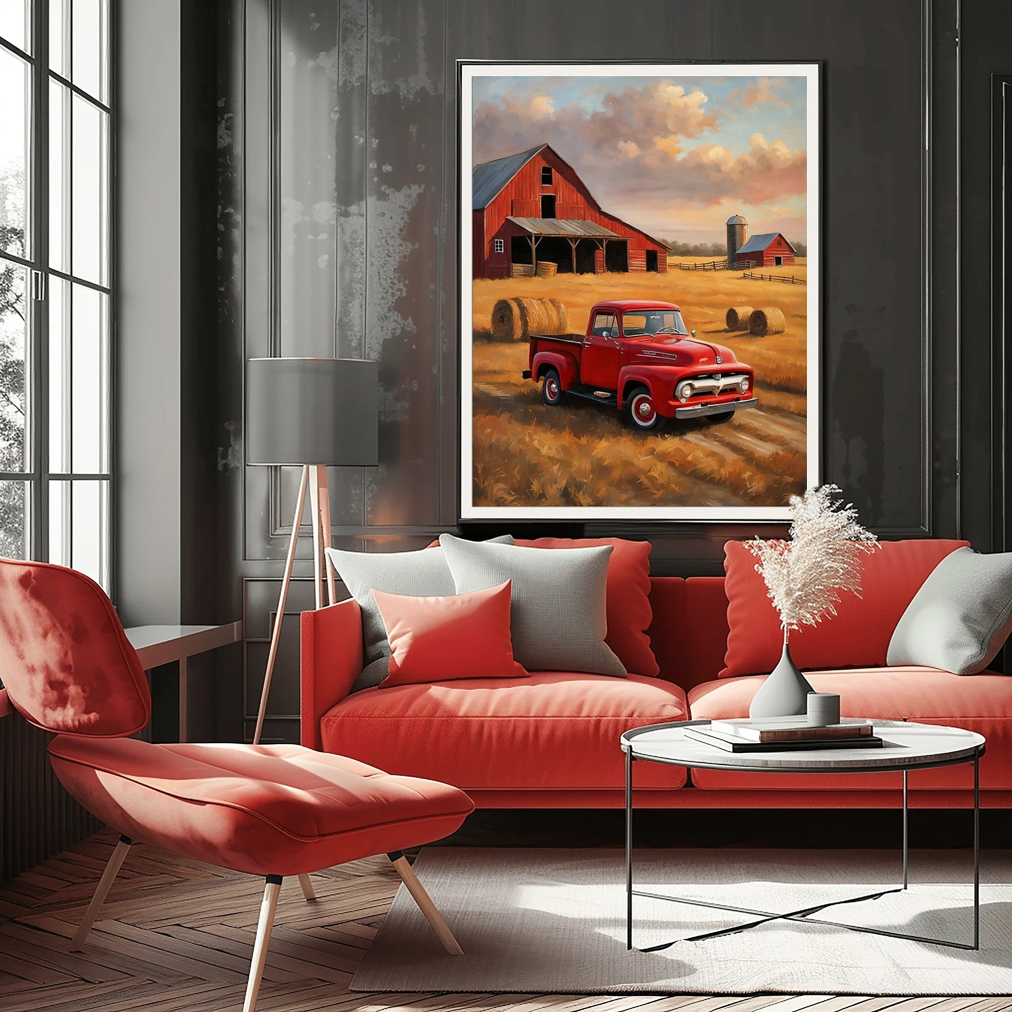 1956 Effie Classic Pickup - Farmhouse Edition | Poster Canvas