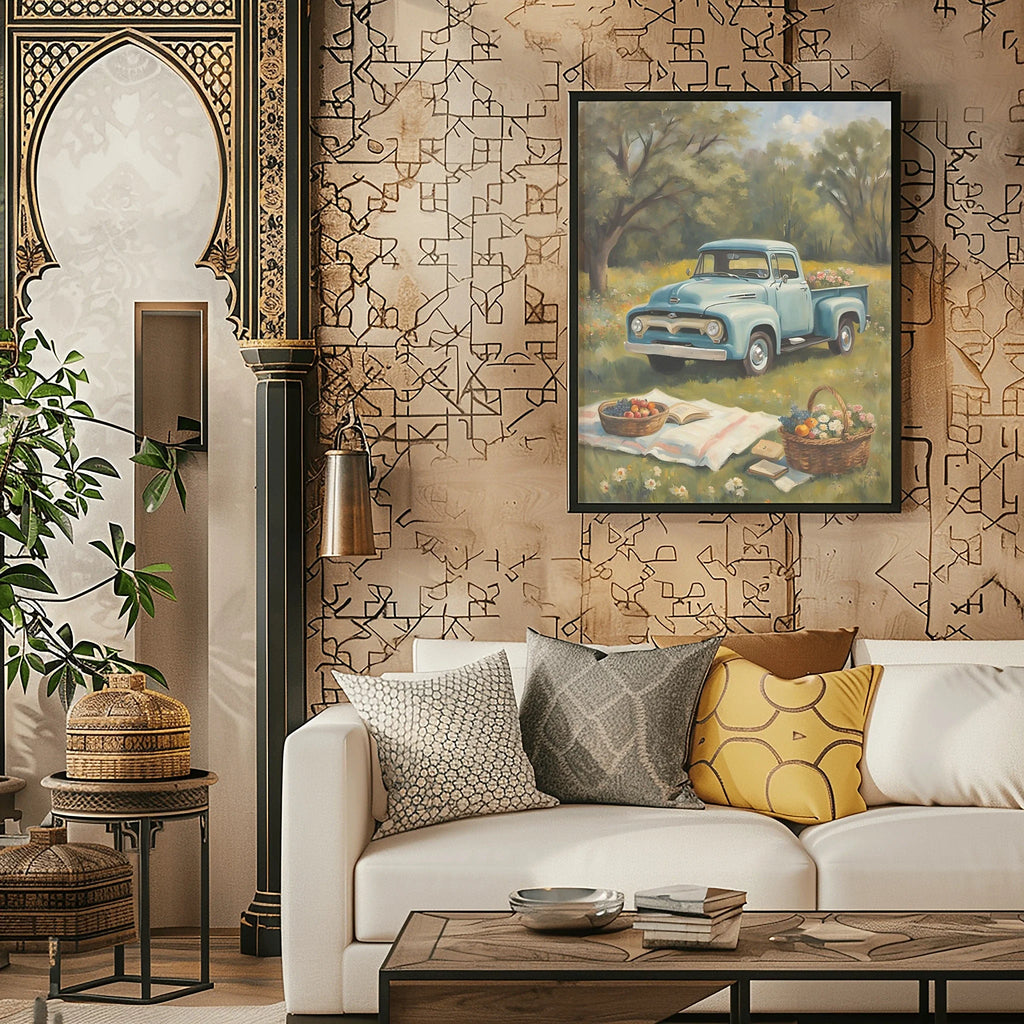 1956 Effie Classic Pickup - Picnic Edition | Poster Canvas