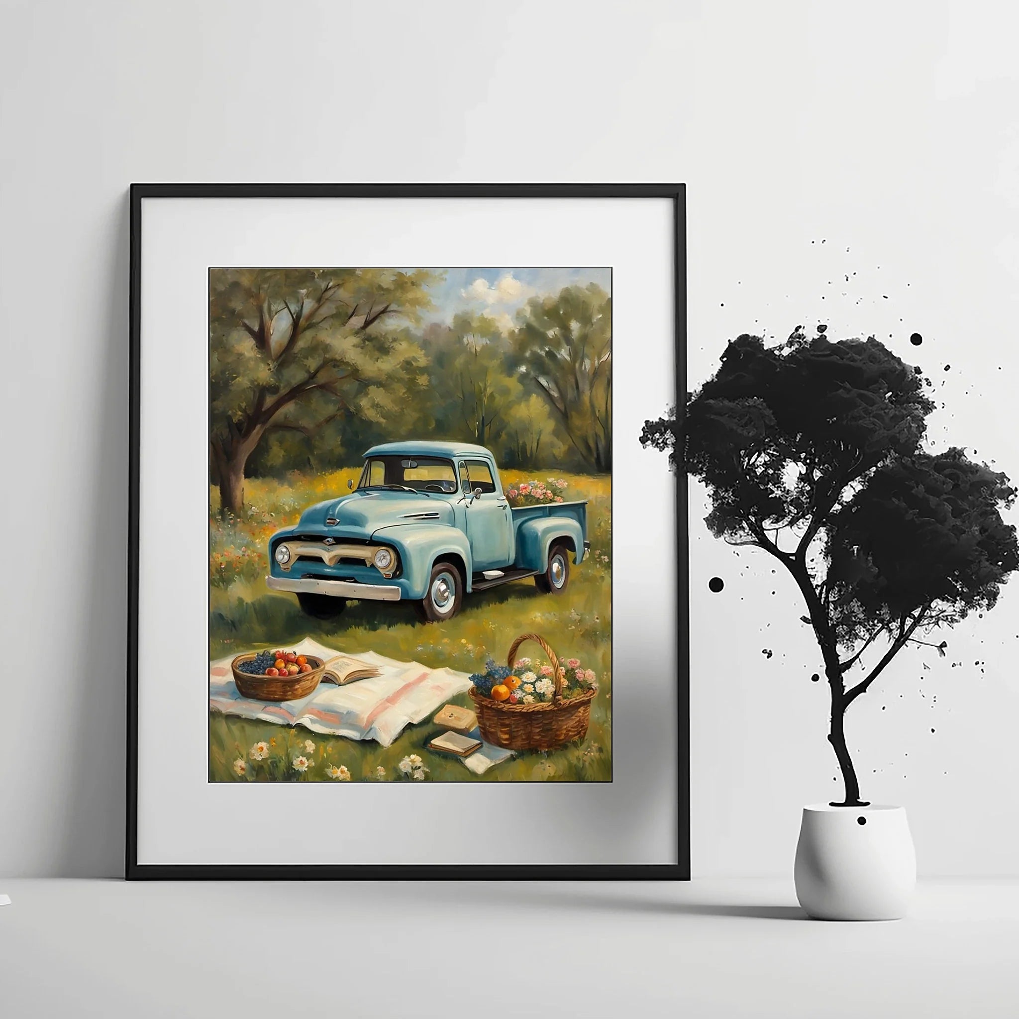 1956 Effie Classic Pickup - Picnic Edition | Poster Canvas