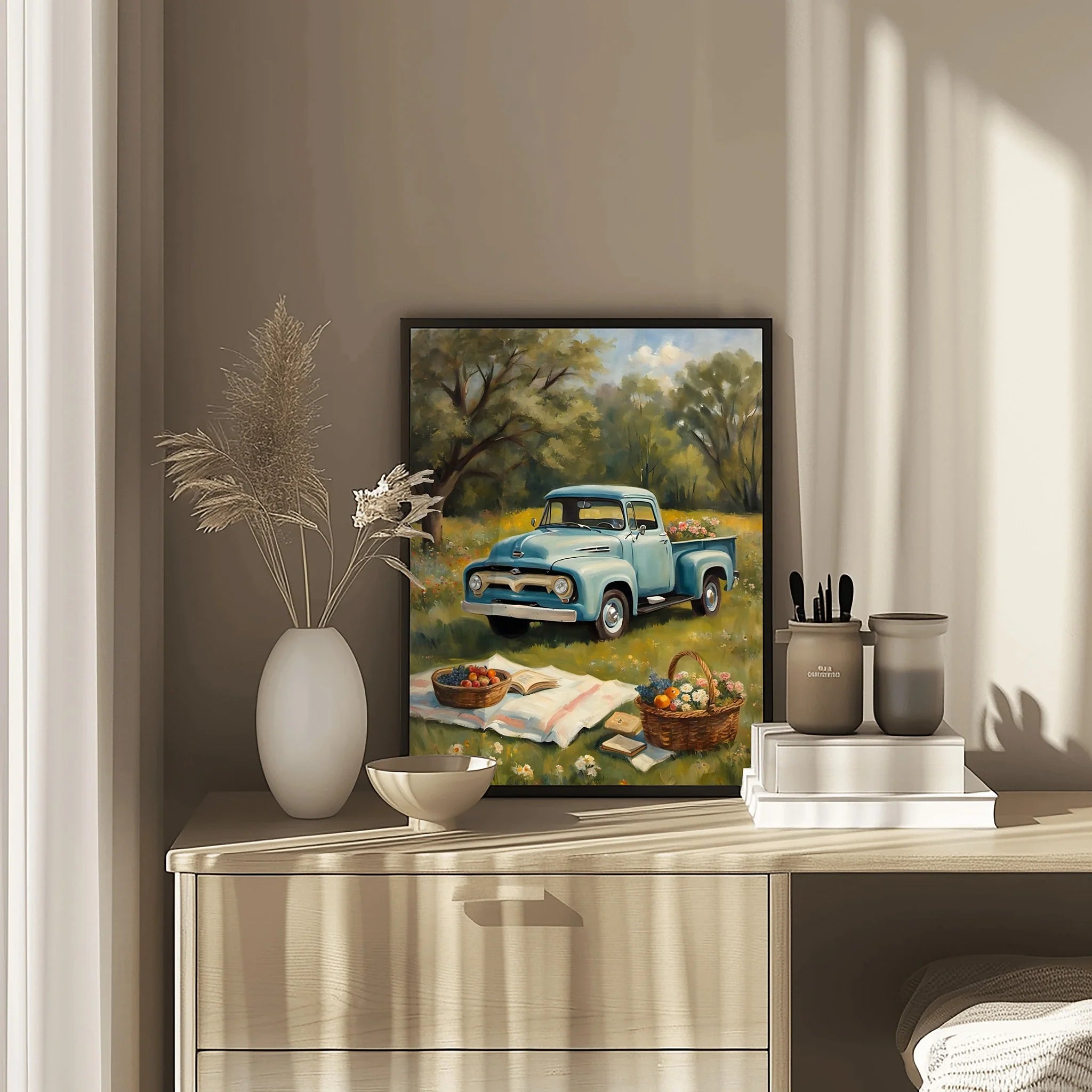 1956 Effie Classic Pickup - Picnic Edition | Poster Canvas