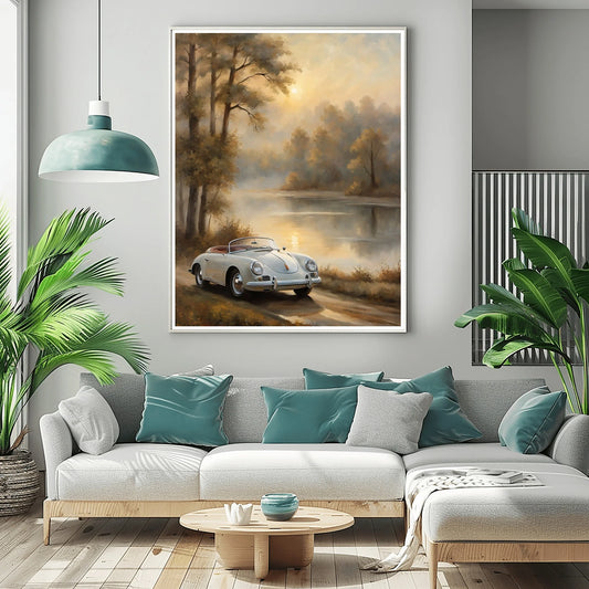 1956 German Speedster Icon - Lakeside Edition | Poster Canvas