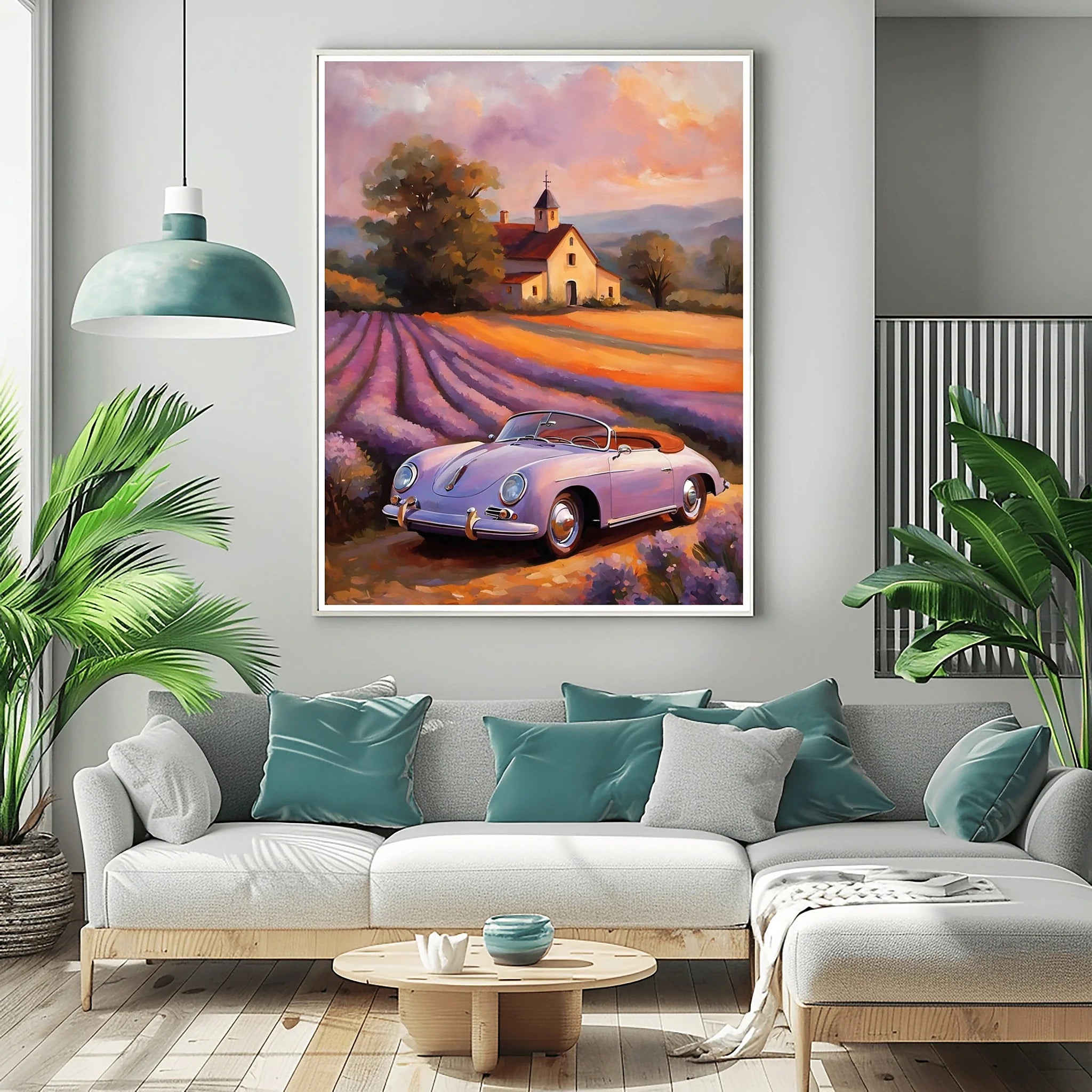 1956 German Speedster Icon - Lavender Edition | Poster Canvas