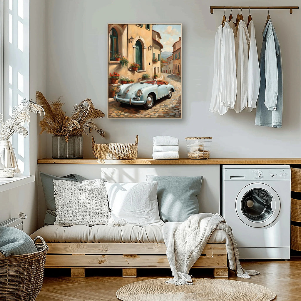 1956 German Speedster Icon - Town Edition | Poster Canvas