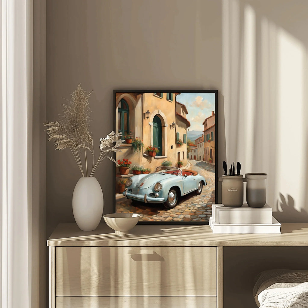 1956 German Speedster Icon - Town Edition | Poster Canvas
