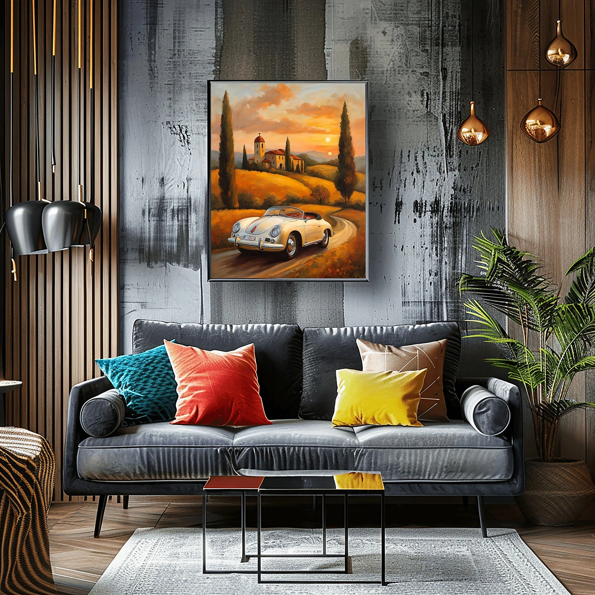 1956 German Speedster Icon - Tuscany Edition | Poster Canvas