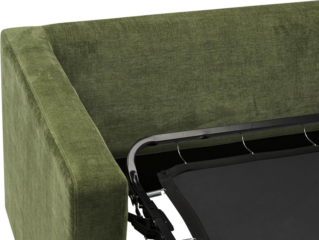 EightyTwoInches Pull Out Sofa Bed With Hidden Mattress