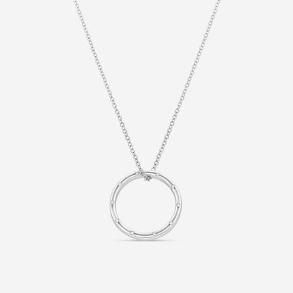 Damiani 18K Whıte Gold Diamond Pendant Necklace 20012010
