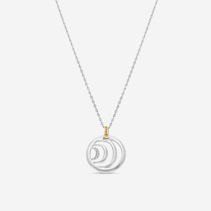 Damiani 18K Whıte Gold Diamond Pendant Necklace 20023976