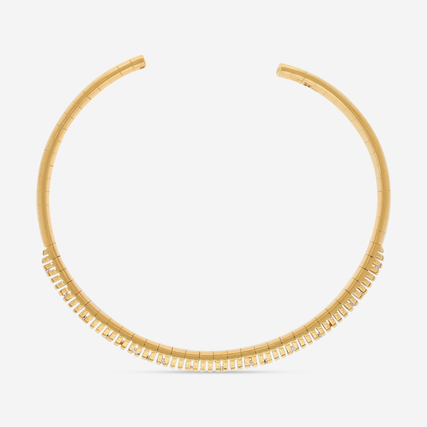 Damiani 18K Yellow Gold Diamond Bangle Bracelet 20038901