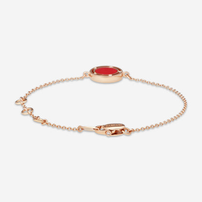 Damiani 18K Rose Gold Diamond Chain Bracelet 20086909