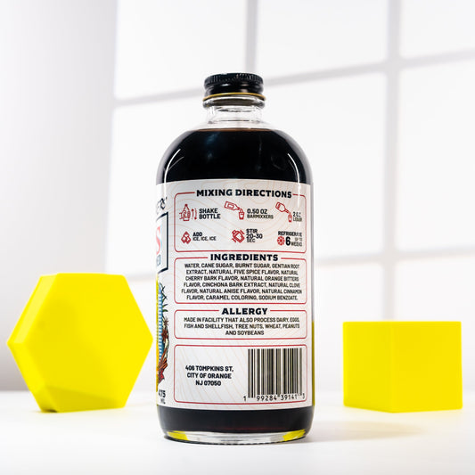 BarMixxers Classic Aromatic Hyper-Concentrate | Premium Bitters, Orange Oil & Sugar Syrup | 16 FL OZ