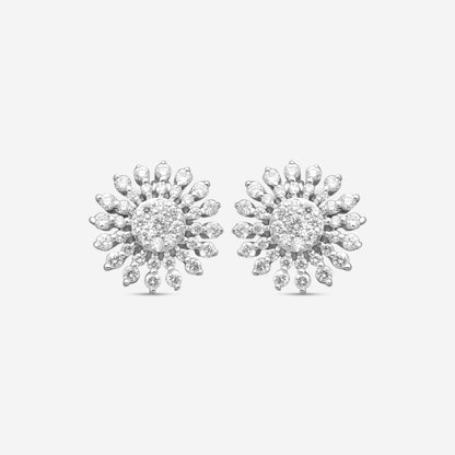 Roberto Coin 18K White Gold Diamond Stud Earrings 111388AWERX0